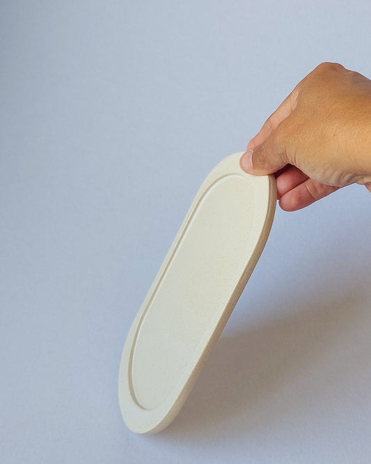 Oblong Plate with Border