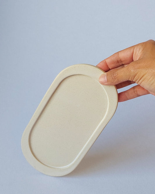 Oblong Plate with Border