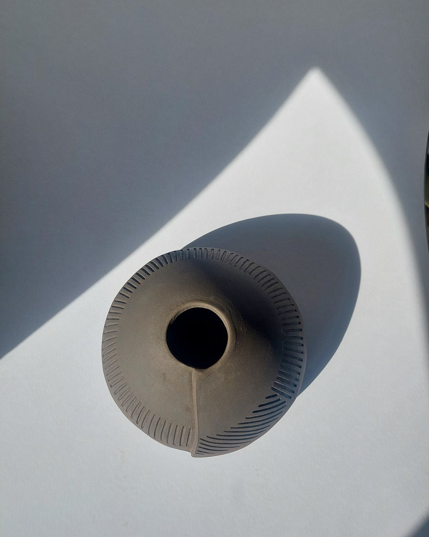 Decorative Vase (Black Clay)